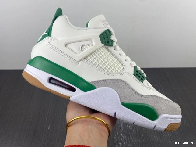 Rep Onekick Green Air 4 SB Pine DR5415-103 Nike Jordan x 0703